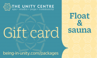 Float+sauna gift card